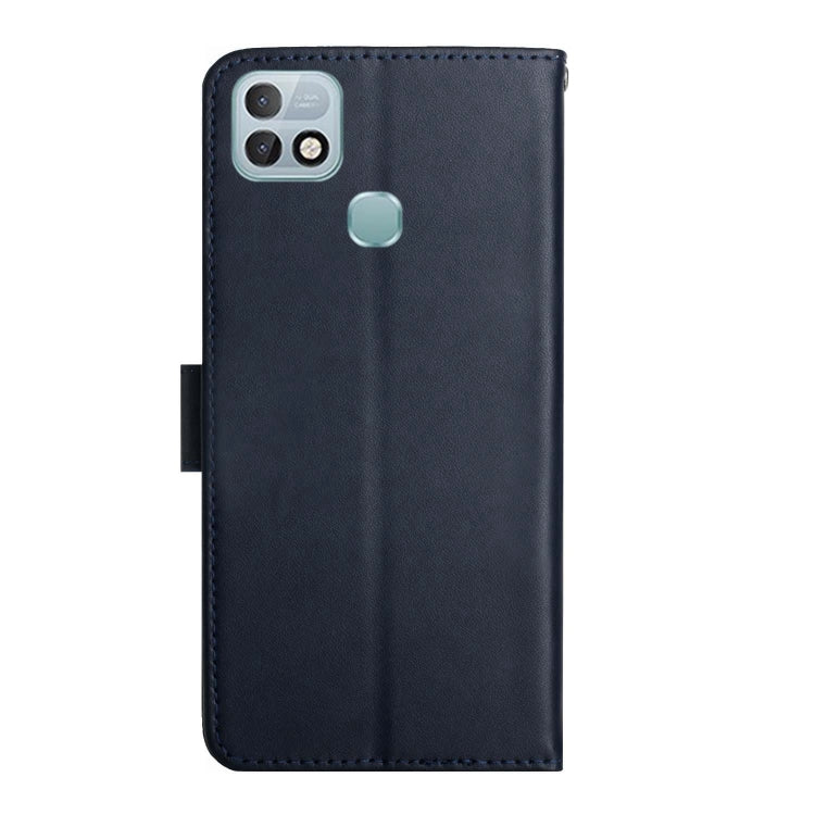 For Infinix Hot 10i/Smart 5 Pro Genuine Leather Fingerprint-proof Horizontal Flip Phone Case(Blue) - Infinix Cases by buy2fix | Online Shopping UK | buy2fix