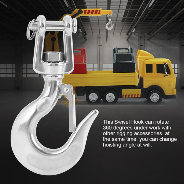 150kg Load Bearing 304 Stainless Steel Rotatable Fork Hoist Chain Lifting Cargo Hook by buy2fix