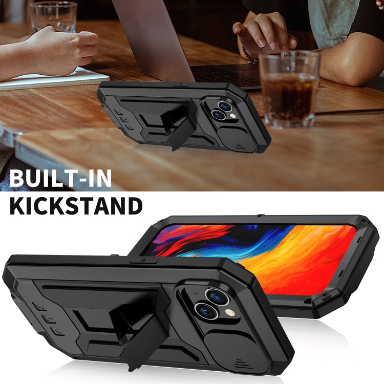 For iPhone 14 Plus R-JUST Shockproof Life Waterproof Dust-proof Case (Black) by R-JUST