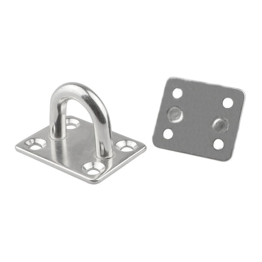 5 PCS 6mm 304 Stainless Steel Ship Square Door Hinges Buckle by buy2fix
