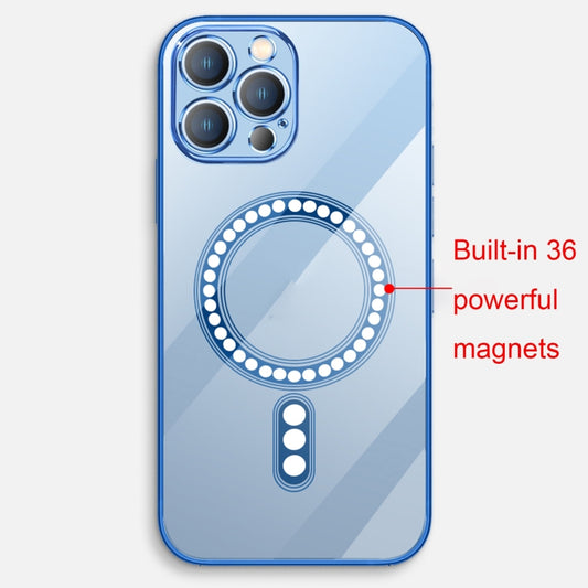 For iPhone 14 Classic Electroplating Magsafe Phone Case (Transparent) by buy2fix