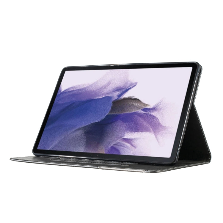 For Samsung Galaxy Tab S7 FE/Tab S7+/Tab S8+ Prismatic Leather Tablet Case(Black) by buy2fix