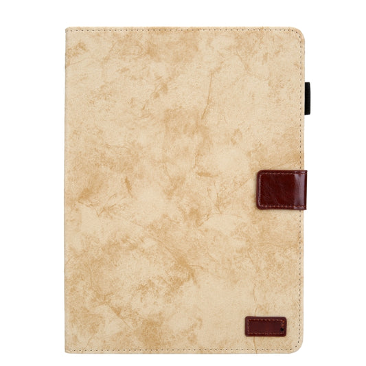 For iPad Pro 11 (2020) & (2018) Marble Style Cloth Texture Tablet PC Protective Leather Case with Bracket & Card Slot & Photo Holder(Yellow) - iPad Pro 11 (2018) Cases by buy2fix | Online Shopping UK | buy2fix