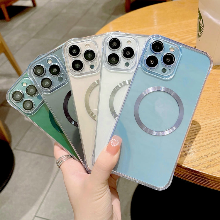 For iPhone 14 Plus Frameless Glass CD MagSafe Case (Gold) by buy2fix