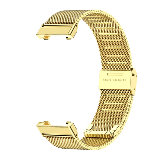 For Xiaomi Mi Band 7 Pro Mijobs Milan Buckle Stainless Steel Watch Band(Gold) by MIJOBS