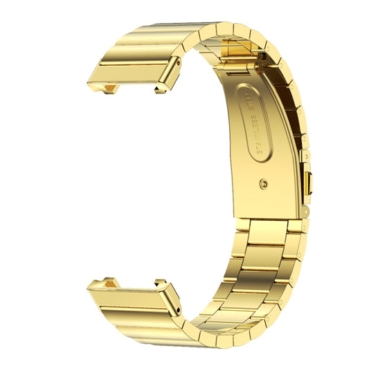 For Xiaomi Mi Band 7 Pro Mijobs Bamboo Stainless Steel Metal Watch Band(Gold) by MIJOBS
