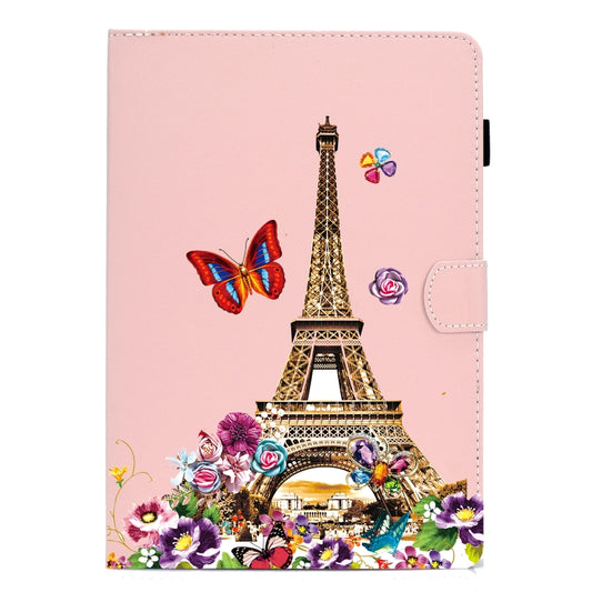 For iPad Pro 11 inch 2020 Sewing Thread Left and Right Painted Plate with Sleep Function & Pen Cover & Anti-skid strip & Bracket(Iron Tower) - iPad Pro 11 (2020) Cases by buy2fix | Online Shopping UK | buy2fix