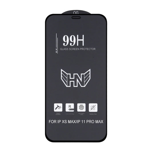 25 PCS High Aluminum Large Arc Full Screen Tempered Glass Film For iPhone 11 Pro Max / XS Max by buy2fix