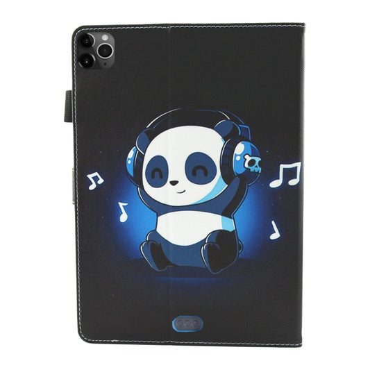 For iPad Pro 11 (2020) & (2018) Painted Pattern Tablet PC Protective Leather Case with Bracket & Card Slot & Photo Holder(Music Panda) - iPad Pro 11 (2018) Cases by buy2fix | Online Shopping UK | buy2fix