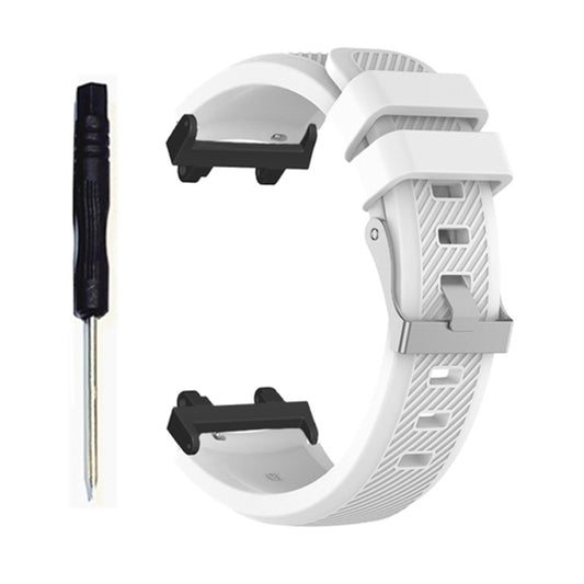 For Amazfit T-Rex 2 Twill Silicone Watch Band(White) by buy2fix