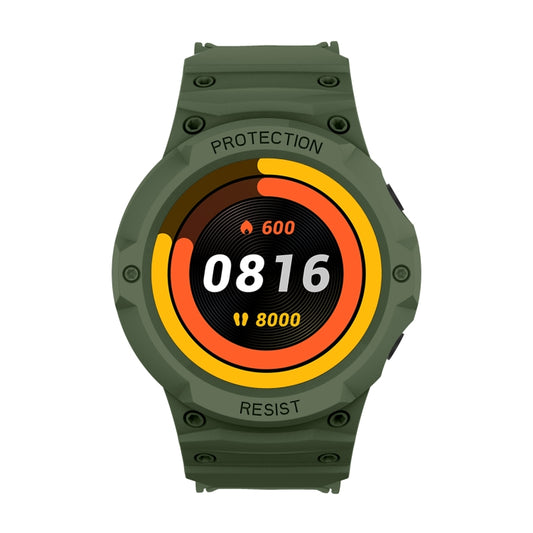 For Xiaomi Watch Color Sport Armor Unibody TPU Watch Band Case(Army Green) by buy2fix