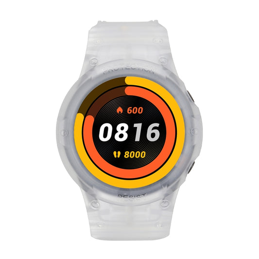 For Xiaomi Watch Color Sport Armor Unibody TPU Watch Band Case(Frosted Transparent) by buy2fix