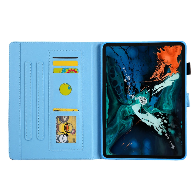 For iPad Pro 11 (2020) & (2018) Painted Pattern Tablet PC Protective Leather Case with Bracket & Card Slot & Photo Holder(Golden Butterfly) - iPad Pro 11 (2018) Cases by buy2fix | Online Shopping UK | buy2fix