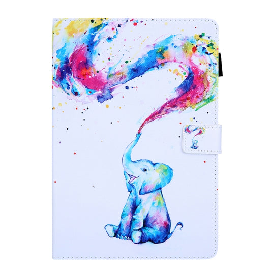 For iPad Pro 11 (2020) & (2018) Painted Pattern Tablet PC Protective Leather Case with Bracket & Card Slot & Photo Holder(Colorful Elephant) - iPad Pro 11 (2018) Cases by buy2fix | Online Shopping UK | buy2fix