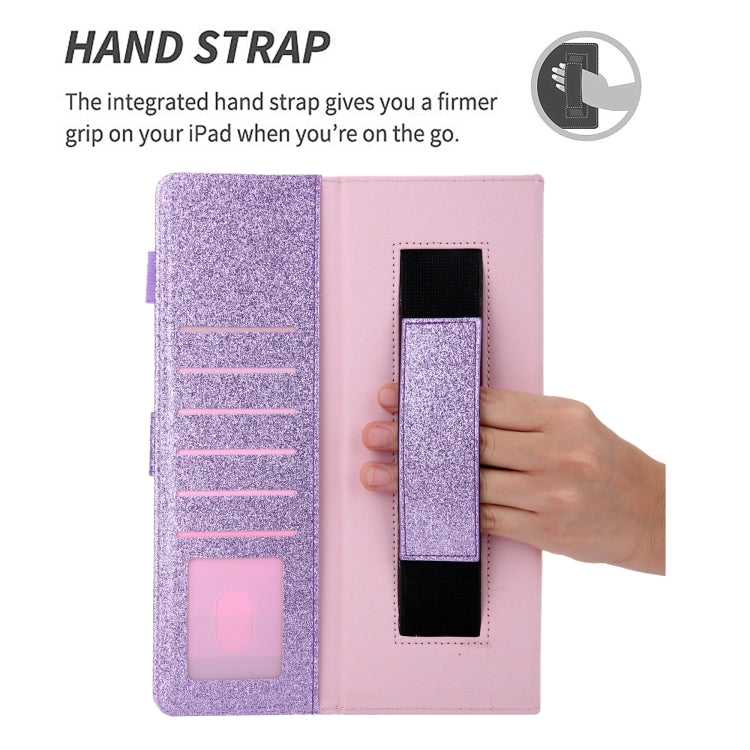 For iPad Pro 11 (2020) & (2018) Small Metal Button Magnetic Attraction Tablet PC Protective Leather Case with Deformable Bracket & Handle & Card Slots & Pen Slot & Sleep / Wake-up Function(Purple) - iPad Pro 11 (2018) Cases by buy2fix | Online Shopping UK | buy2fix