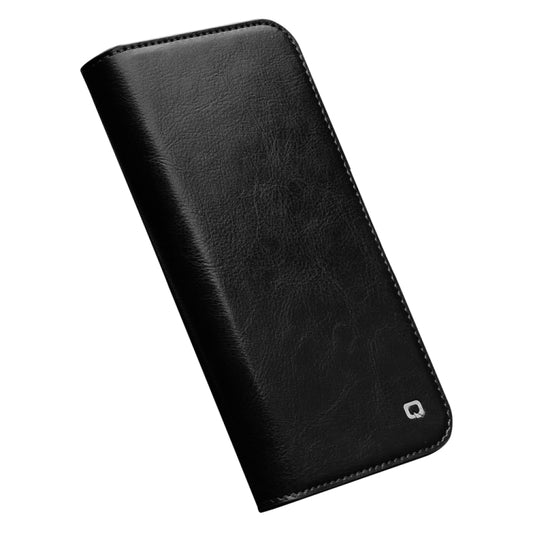 For iPhone 14 Plus QIALINO Horizontal Flip Leather Phone Case (Black) by QIALINO