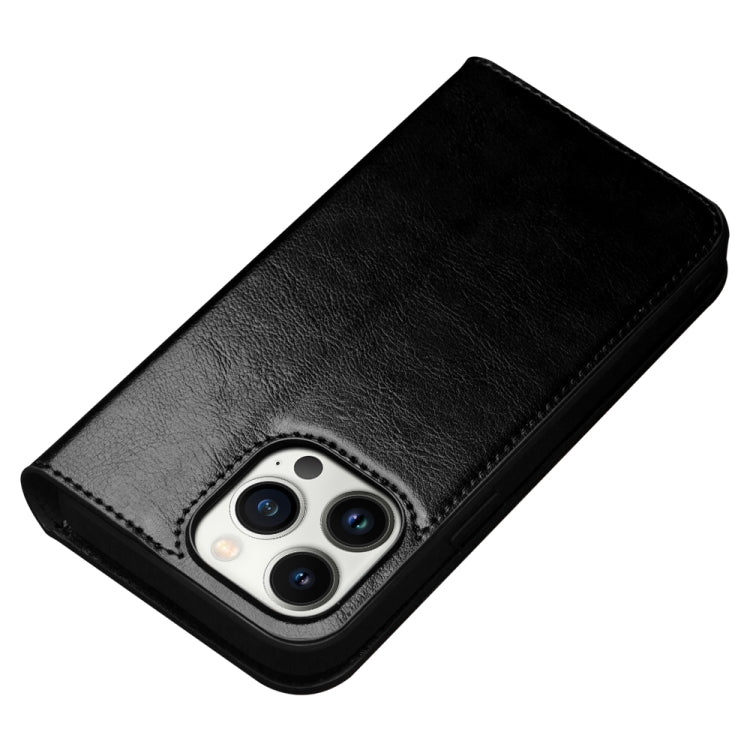 For iPhone 14 Pro Max QIALINO Horizontal Flip Leather Phone Case (Black) by QIALINO