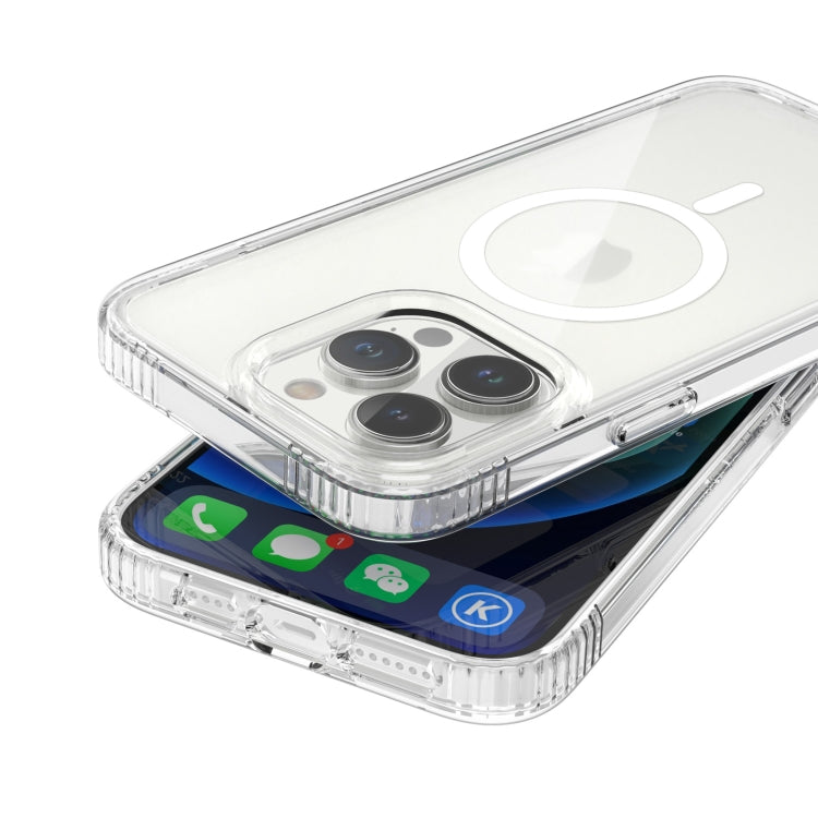 For iPhone 14 Pro Max MagSafe Magnetic Phone Case(Transparent) by buy2fix