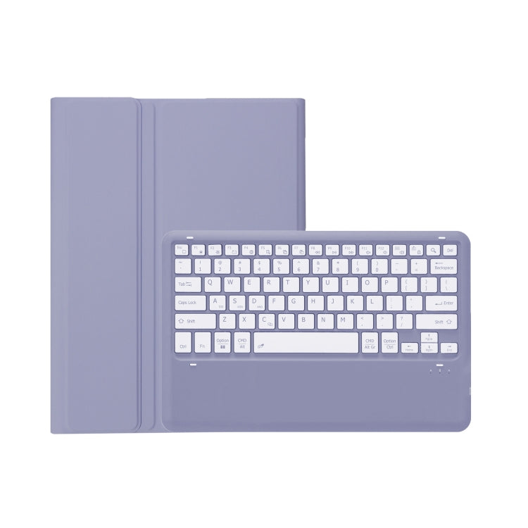 A0N4 Detachable Sheep Pattern TPU Bluetooth Keyboard Tablet Leather Case For Xiaomi Pad 5 Pro 12.4(Purple) by buy2fix
