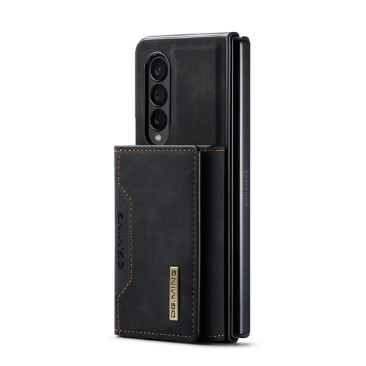 For Samsung Galaxy Z Fold4 DG.MING M2 Series 3-Fold Multi Card Bag Phone Case(Black) by DG.MING