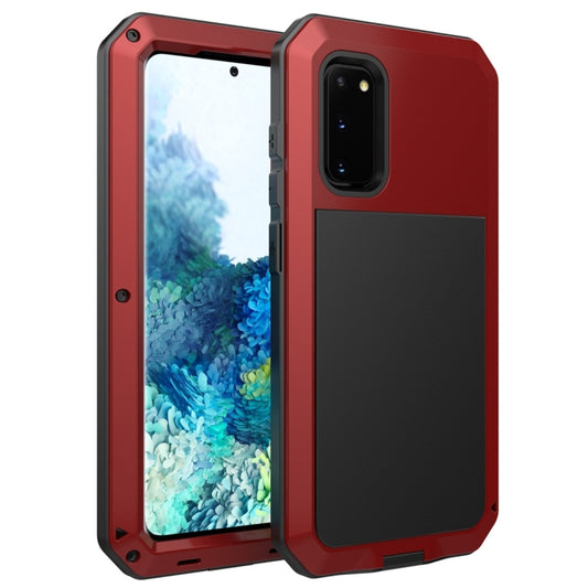 For Galaxy S20 Shockproof Life Waterproof Silicone + Zinc Alloy Protective Case(Red) - Galaxy Phone Cases by buy2fix | Online Shopping UK | buy2fix