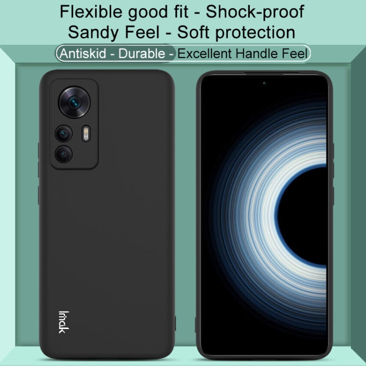 For Xiaomi Redmi K50 Ultra / 12T imak UC-3 Series Shockproof Frosted TPU Phone Case(Black) by imak
