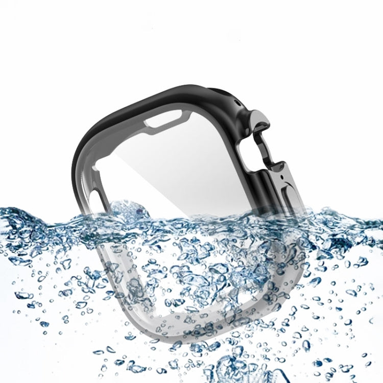 PET Film TPU Watch Case For Apple Watch Ultra 1 / 2 / 3 49mm(Dark Cyan) by buy2fix