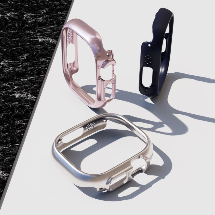 PC Hollow Protective Case For Apple Watch Ultra 1 / 2 / 3 49mm(Starlight) by buy2fix