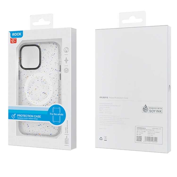 For iPhone 14 ROCK Guard Ink Splash MagSafe Phone Case (White) by ROCK