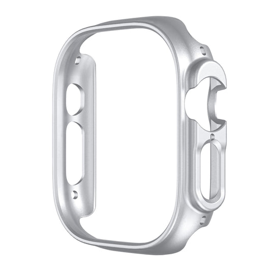 For Apple Watch Ultra 1 / 2 / 3 49mm Half-inclusive Frosted PC Protective Case(Silver) by buy2fix
