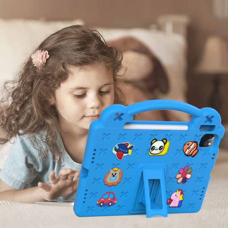 Handle Kickstand Children EVA Shockproof Tablet Case For iPad Air 2020 / 2022 10.9(Sky Blue) - More iPad Cases by buy2fix | Online Shopping UK | buy2fix