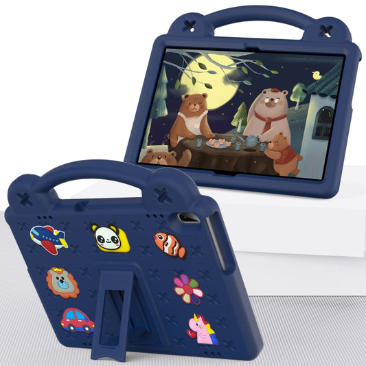 For Huawei MediaPad T5 10.1 Handle Kickstand Children EVA Shockproof Tablet Case(Navy Blue) - Huawei by buy2fix | Online Shopping UK | buy2fix