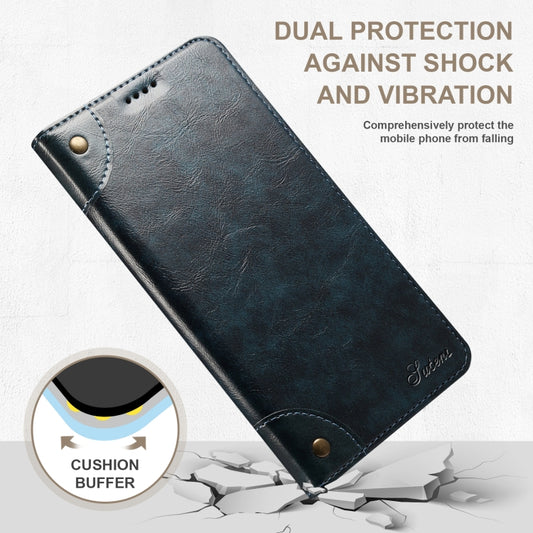 For iPhone 14 Pro Baroque Simple Flip Leather Phone Case(Blue) - iPhone 14 Pro Cases by buy2fix | Online Shopping UK | buy2fix