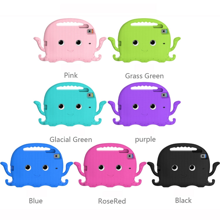 For iPad mini 1 / 2 / 3 / 4 / 5 Octopus Style EVA + PC Tablet Case with Strap(Glacial Green) - iPad mini (2019) / mini 5 Cases by buy2fix | Online Shopping UK | buy2fix