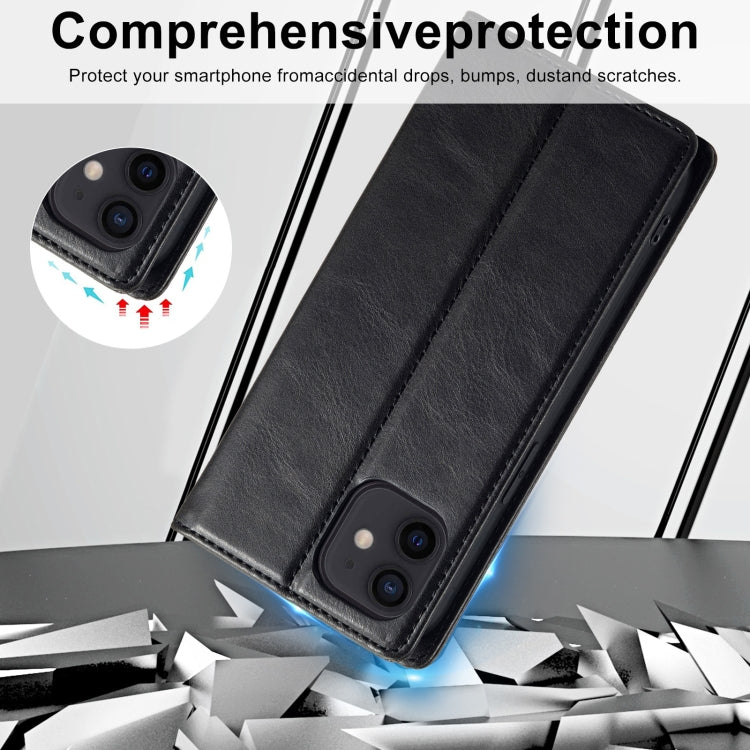 For iPhone 12 mini LC.IMEEKE RFID Anti-theft Leather Phone Case(Black) - iPhone 12 mini Cases by LC.IMEEKE | Online Shopping UK | buy2fix