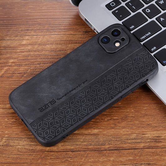 For iPhone 11 AZNS 3D Embossed Skin Feel Phone Case(Black) - iPhone 11 Cases by AZNS | Online Shopping UK | buy2fix