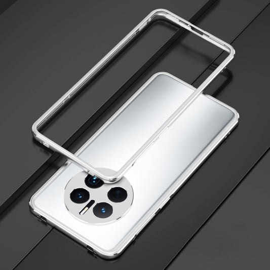 For Huawei Mate 50 Pro LK Aurora Metal Phone Frame with Lens Cover(Silver) - Huawei Cases by buy2fix | Online Shopping UK | buy2fix