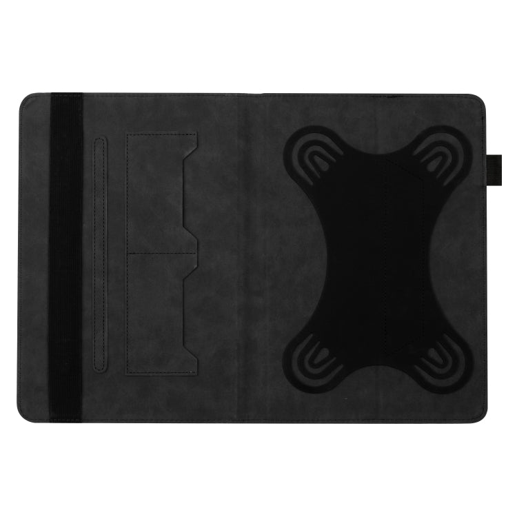 For 8 inch Life Tree Pattern Flip Universal Leather Tablet Case(Black) - 8 inch by buy2fix | Online Shopping UK | buy2fix