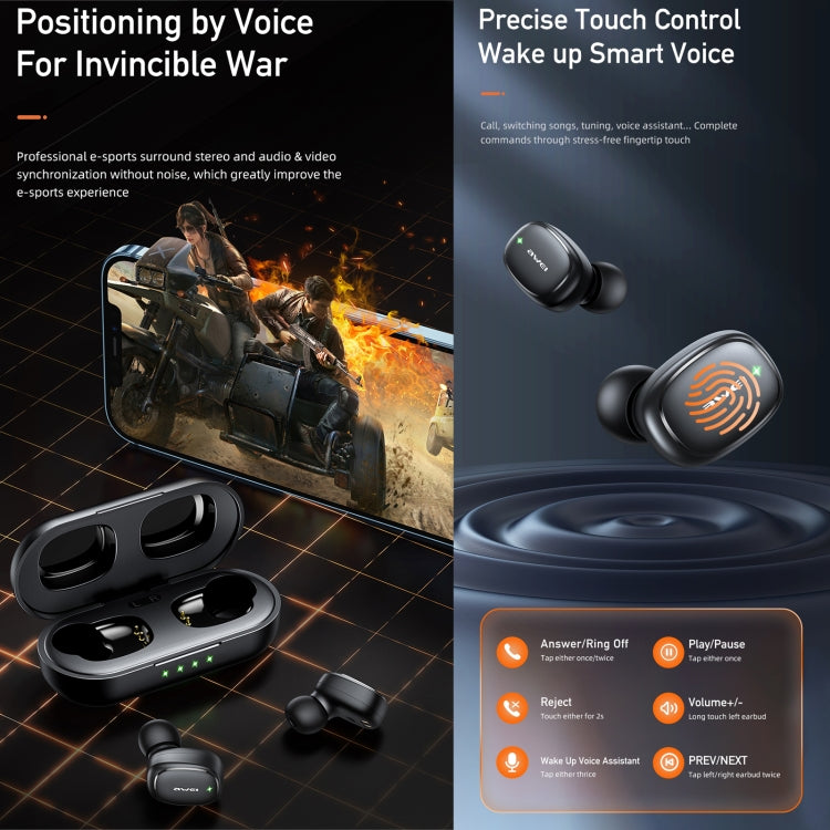 awei T13 Pro Bluetooth V5.1 Sports Headset (Purple) - Bluetooth Earphone by awei | Online Shopping UK | buy2fix