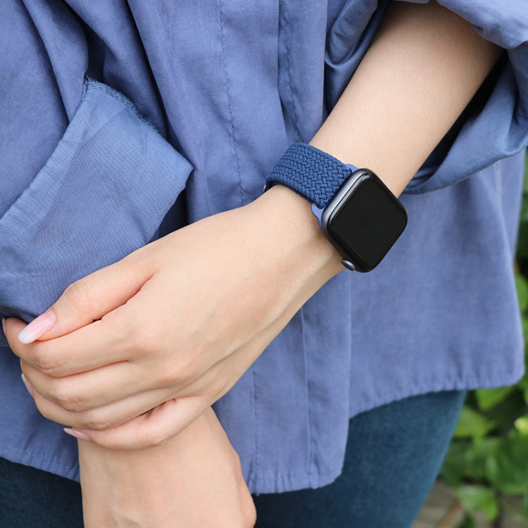 Buckle Nylon Braided Watch Band for Apple Watch Ultra 49mm&Watch Ultra 2 49mm / Series 9&8&7 45mm / SE 3&SE 2&6&SE&5&4 44mm / 3&2&1 42mm(Lime Green) by buy2fix