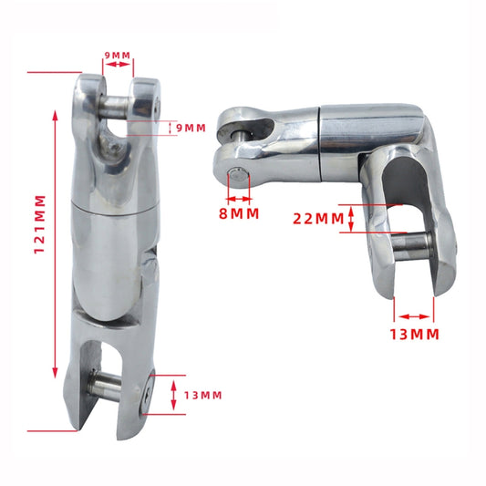 Three Stage 6-8mm 316 Stainless Steel Marine Anchor Rotary Joint by buy2fix