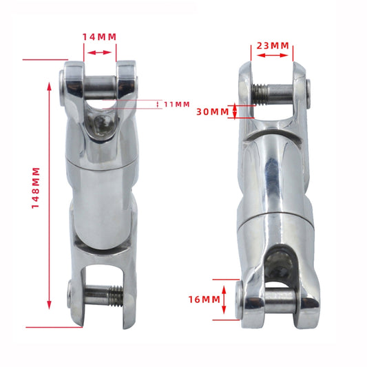 Three Stage 10-12mm 316 Stainless Steel Marine Anchor Rotary Joint by buy2fix