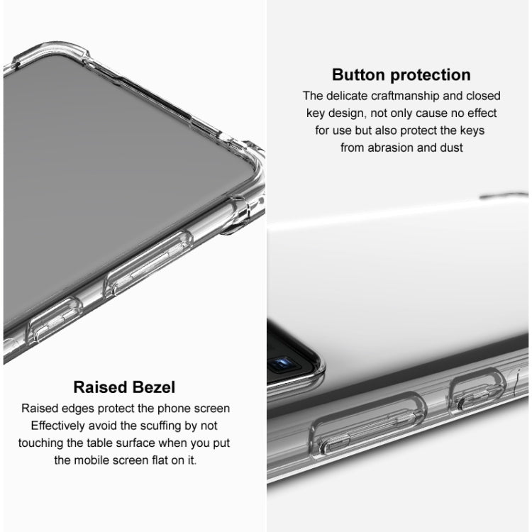 For iPhone 14 Pro imak Shockproof Airbag TPU Phone Case(Transparent Black) by imak