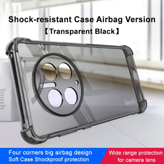 For Huawei Mate 50 Pro imak Shockproof Airbag TPU Phone Case(Transparent Black) by imak