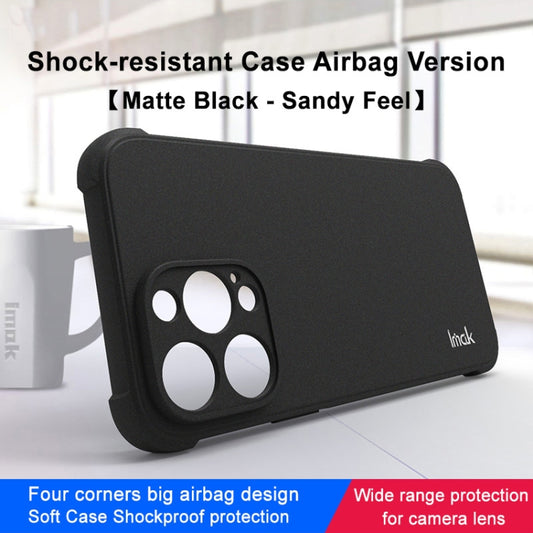 For iPhone 14 Pro Max imak Shockproof Airbag TPU Phone Case(Matte Black) by imak