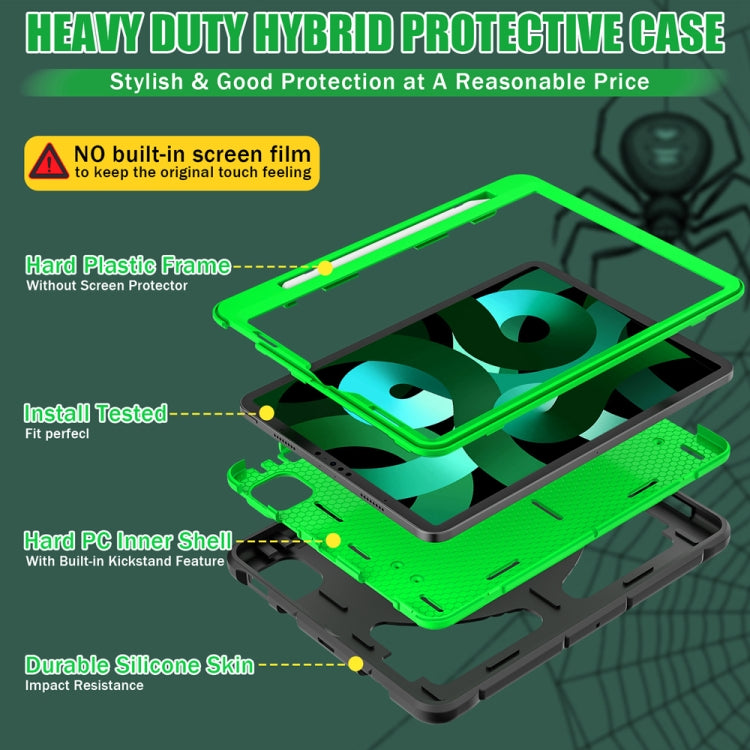 For iPad Pro 11 2018/2020/2021 / Air5 10.9 2022 / Air4 10.9 2020 Shockproof Protective Tablet Case(Black+Green) - iPad Pro 11 (2022/2021) Cases by buy2fix | Online Shopping UK | buy2fix