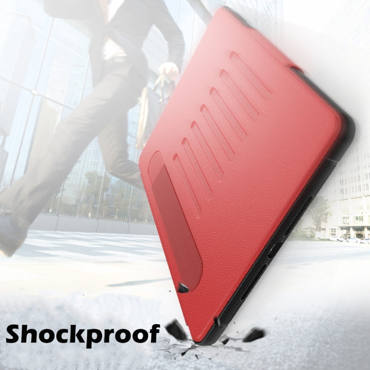For iPad 10.2 Multifunctional Tablet PC Protective Leather Case with Bracket & Card Slots & Pen Slot & Wake-up / Sleep Function(Red) - iPad 10.2 Cases by buy2fix | Online Shopping UK | buy2fix