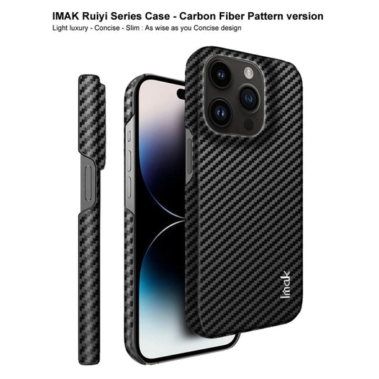 For iPhone 14 Pro Max IMAK Ruiyi Series Carbon Fiber PU + PC Phone Case by imak