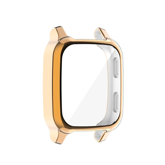 For Garmin Venu Sq 2 Full Coverage TPU Electroplating Watch Case(Rose Gold) by buy2fix