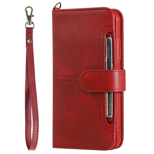 For iPhone 11 Multifunctional Detachable Magnetic Horizontal Flip Leather Case with Card Slots & Holder & Wallet & Photo Frame(Red) - iPhone 11 Cases by buy2fix | Online Shopping UK | buy2fix
